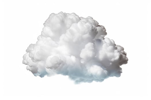 Cloud isolated on white background. photo