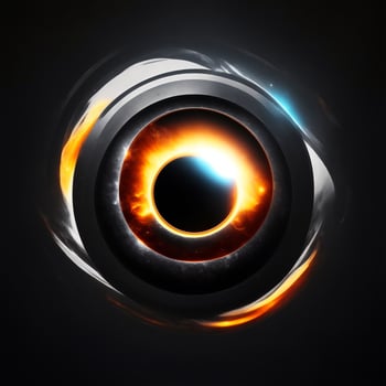 dark circles on glowing eyes photo