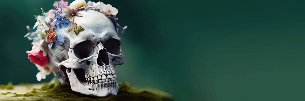 Day of the Dead Floral Skull - Festive Design Inspiration - photo