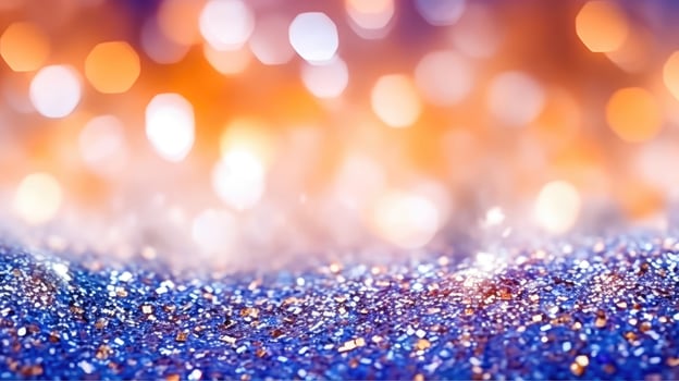 Sparkling Balls in Blurred Bokeh Background - photo
