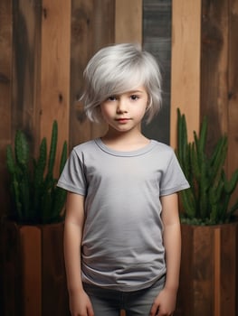 Grey T-Shirt for Mockup Design photo