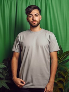Grey T-Shirt for Mockup Design photo