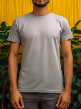 Grey T-Shirt for Mockup Design photo