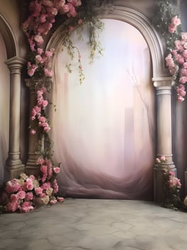 Wedding backdrop background illustration design, couple in love, marriage, bride, photo