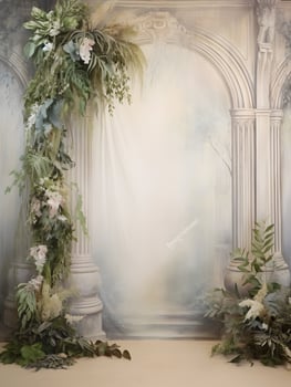 Wedding backdrop background illustration design, couple in love, marriage, bride, photo