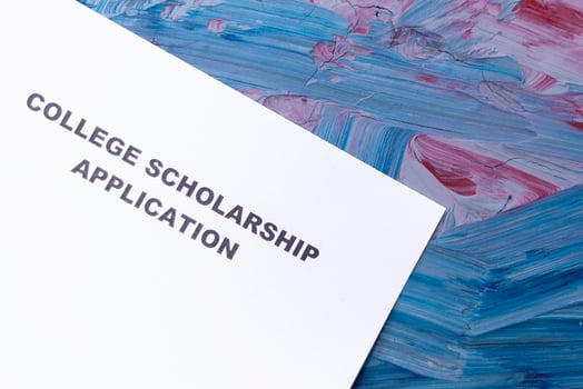 College scholarship application photo