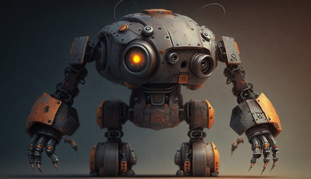 Ai Generated Modern Robot photo