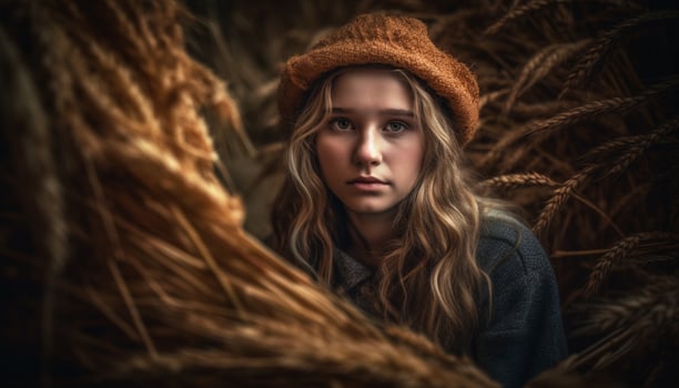 Beautiful young women exude elegance and sensuality generated by AI photo