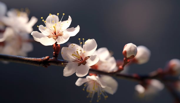 Springtime blossoms with fresh flowers, nature beauty in a single petal generated by AI photo