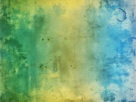 Grunge blue and green background photo