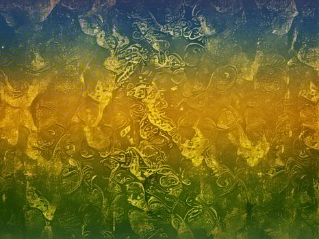 Golden gradient grunge effect background design photo
