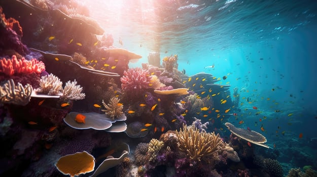 Magic Underwater World Enchanting Image of Aquatic Beauty in Ultra High Quality photo