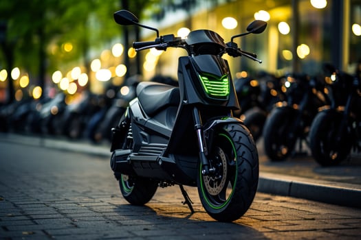 electro scooter rental generative ai photo