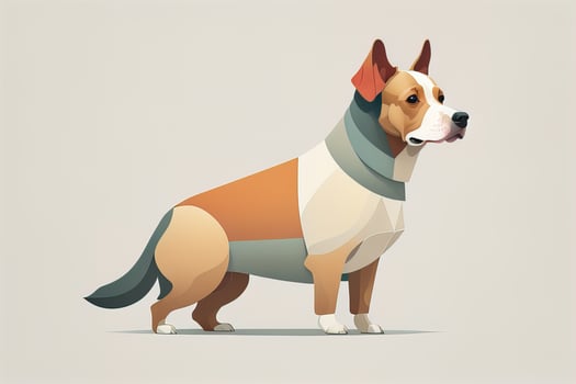 Cute and Adorable Vector illustration in flat style on solid color background. ai generative photo