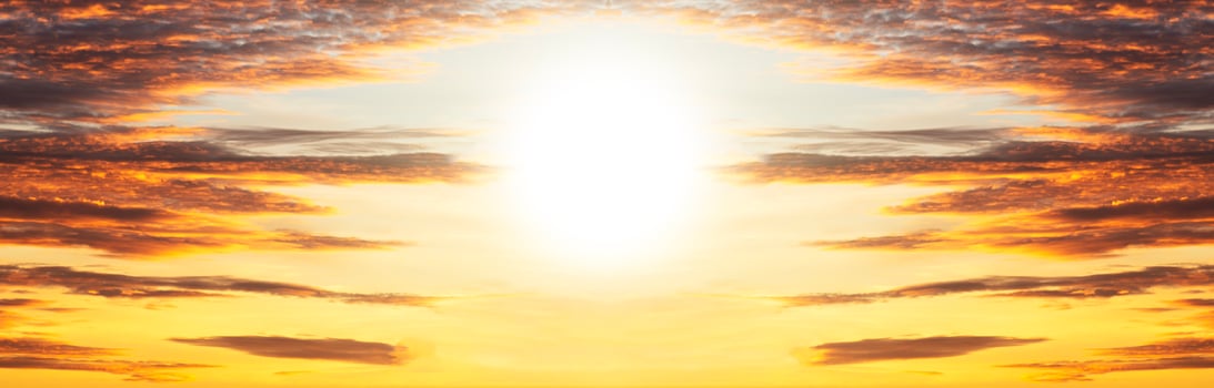 Sun and cloud background at Sunrise time photo