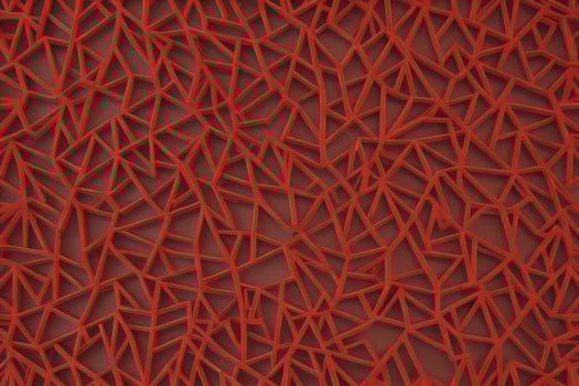 Abstract fractal composition with various geometrical shapes. ai generative photo