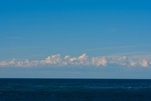 Marine Landscape with clouds, Patagonia, Argentina. photo