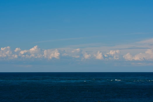Marine Landscape with clouds, Patagonia, Argentina. photo