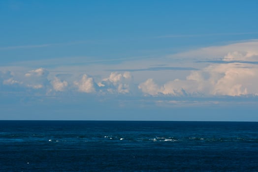 Marine Landscape with clouds, Patagonia, Argentina. photo