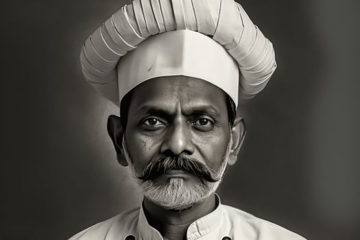 AI generated Experienced Indian Chef photo