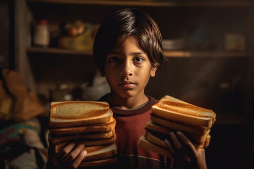 AI generated A Variety of Sandwiches photo