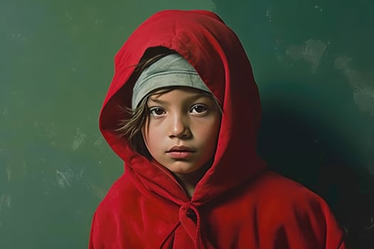 AI generated The Little Red Riding Hood photo