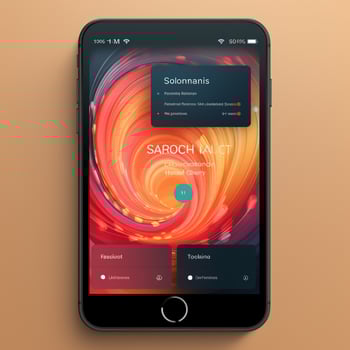 Visual screen UI design, tablet interface, minimalism simple design, beautiful creative app, sense of technology, AI Generated photo