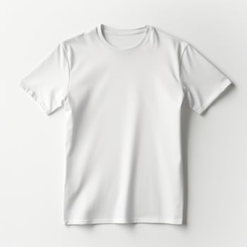 White T-Shirt Mockup Isolated photo