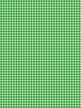 black color graph paper over green background photo