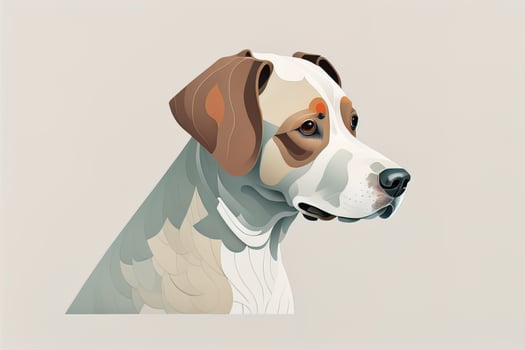 Cute and Adorable Vector illustration in flat style on solid color background. ai generative photo