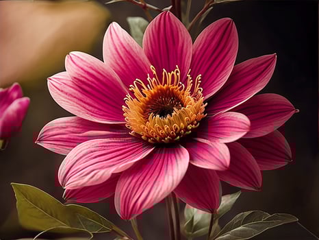 Clean Flower Background pattern. ai generated photo