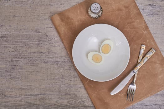 Hard boiled eggs photo