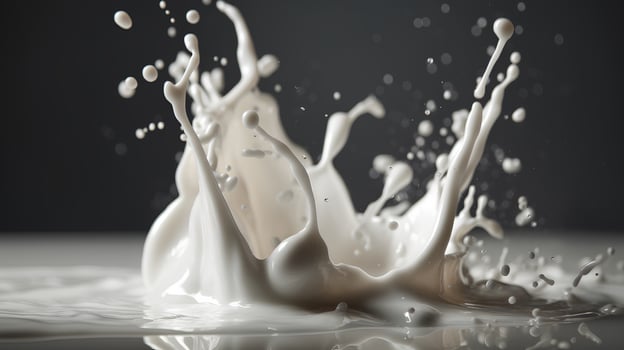 close up milk splash photo