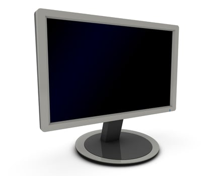 Blank Monitor isolated photo