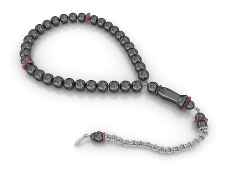 Black Prayer beads photo
