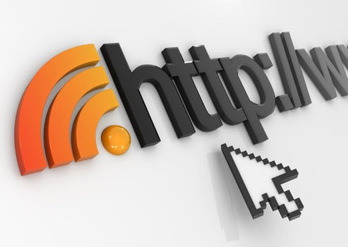 Rss icon and internet concept photo