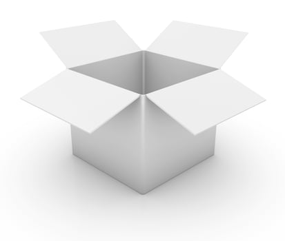Open empty box photo