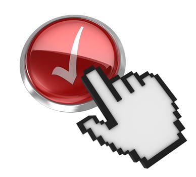 Red Checkmark button photo