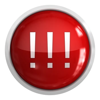 Exclamation mark button photo