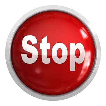 Red Stop button photo