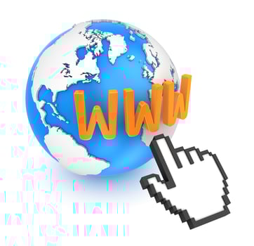 Internet Concept with Globe photo