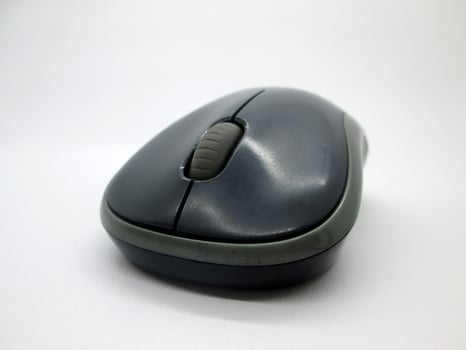 Black wireless mouse photo