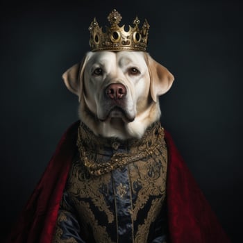 Regal Labrador A Portrait of a Dog in Royal Attire photo