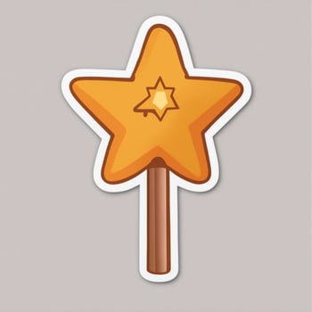 illustrative magic wand sticker photo