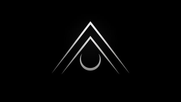 triangle with semi circle template business background photo
