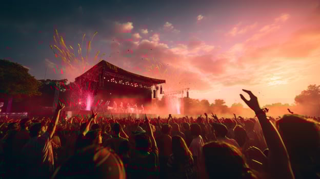 musical event festival open air generative ai photo