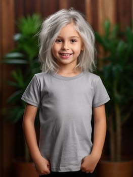Blank t-shirt for mockup design Ai generated photo