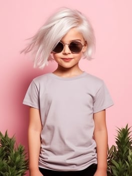 Blank t-shirt for mockup design Ai generated photo