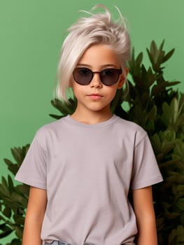 Blank t-shirt for mockup design Ai generated photo