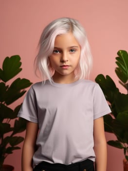 Blank t-shirt for mockup design Ai generated photo